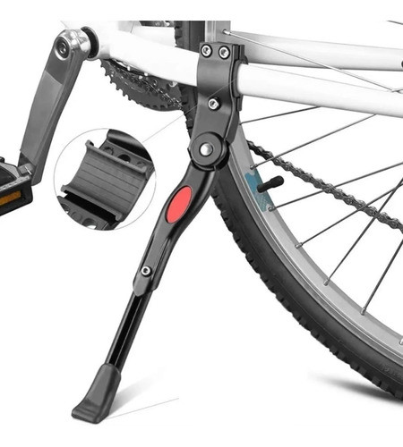 Pie Bicicleta Apoyo Regulable Rodado 20/29 P/ Vaina Aluminio 1