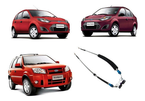 Kit X 2 Cables De Freno Doble Ecosport Ford Fiesta 02-13 0