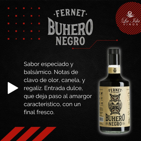 Fernet Buhero Negro 700ml + Coca Cola 2.25l. Combo 1