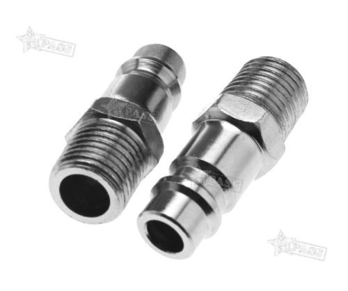 4 X 1/4  Bsp Rosca Macho Aire Línea Manguera Manguera Conect 1
