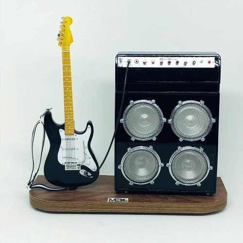 Miniatura Guitarra Stratocaster + Amplificador 1:4 Tudomini 0