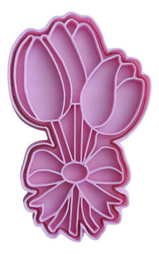 Cortantes Galletas Cerámica Porcelana Ramo De Tulipanes Flor 0