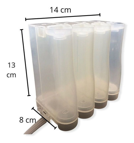 Reservatório Tinta Para Bulk Ink Universal 200ml Cada Cor 1