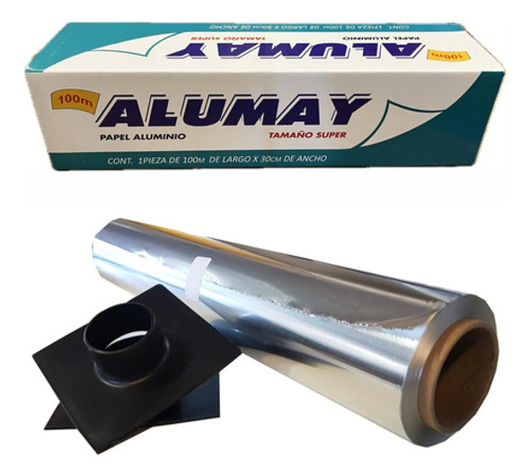 Papel De Aluminio 30 Cm X 100 Metros - 3 Rollos 0
