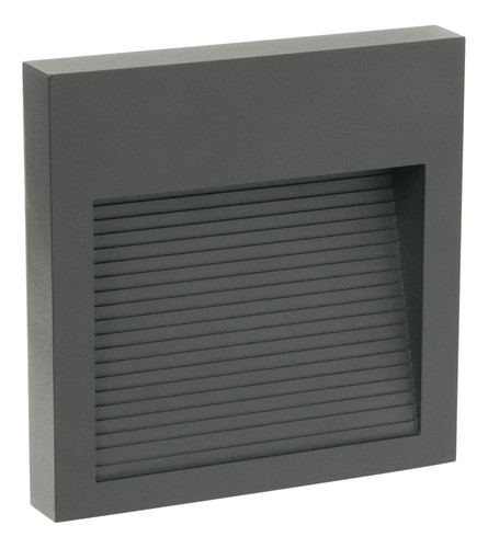 Led Sobreponer Cuadrada 12.5 6w Fría-gris 0
