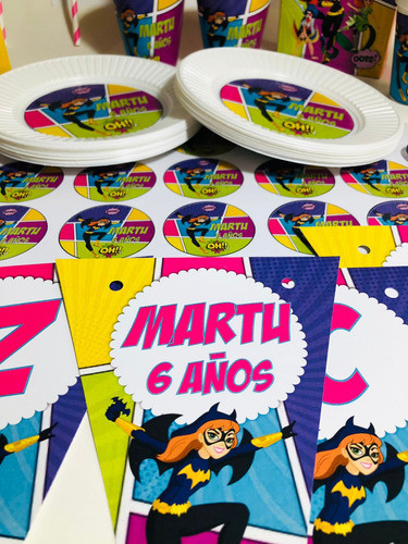 Cotillón Infantil Personalizado X 30 Superhero Girls 1