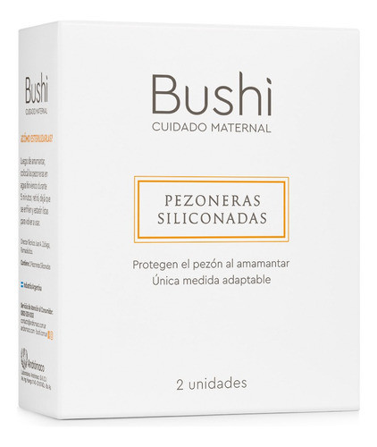 Bushi Protectores Mamarios Pezoneras Siliconadas X2 Unidades 0