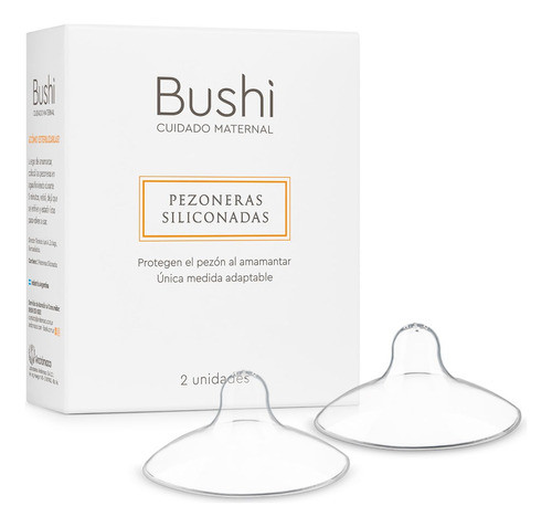 Bushi Protectores Mamarios Pezoneras Siliconadas X2 Unidades 0