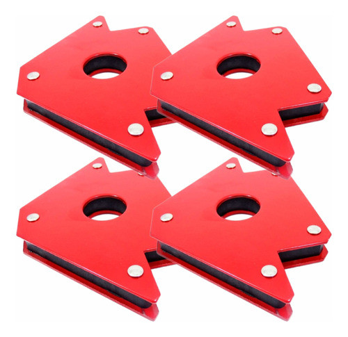 Pack X4 Escuadra Magnetica Para Soldar Con Iman 4 Pulgadas 0