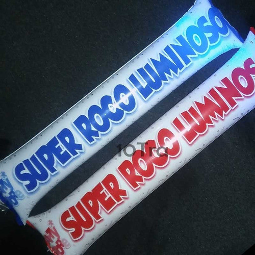 50 Rompecocos Inflable Led Globo Vara Cotillon Luminoso 1