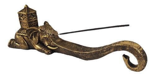 Incensario Elefante Porta Incenso Zen Decoração Resina 38cm 0