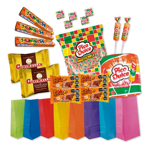0100 - Combo Golosinas Cumpleaños - Lollipop - 10 Chicos 0