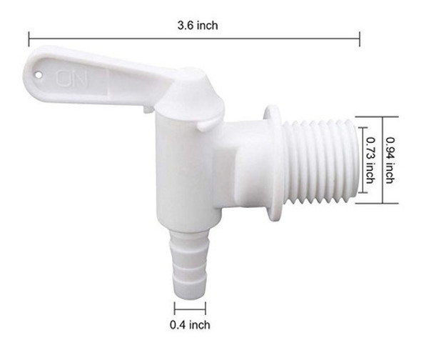 Canilla Plástica Con Rebose 3/8  P /fermentador Cerveza Vino 1