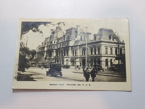 Antigua Postal Buenos Aires Estacióm Del F C S Ro 1943 1