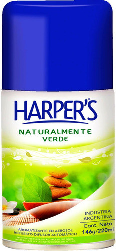 Aromatizador Harper's 220ml Naturalmente Verde Pack X 3 Unid 1