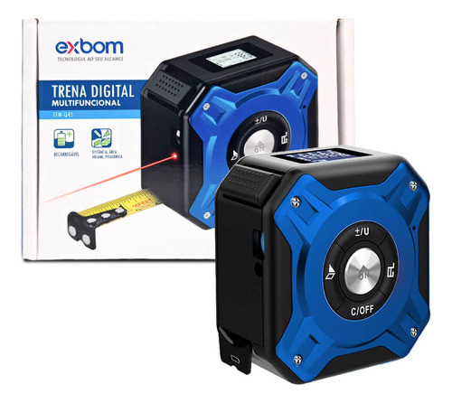 Trena Laser Digital Multifuncional Azul 0