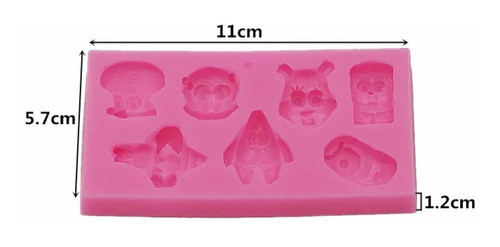 Molde De Silicone Personagens Desenho P/ Confeitaria Biscuit 1