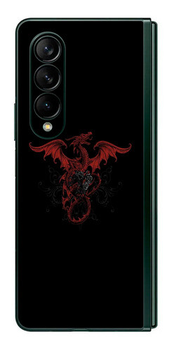 Capa Adesivo Skin255 Verso Para Samsung Galaxy Z Fold4 0