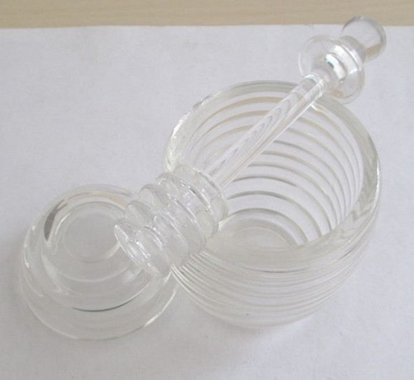 C4085  Porta Mel Em Acrílico Com Colher Para Servir, Medindo 1