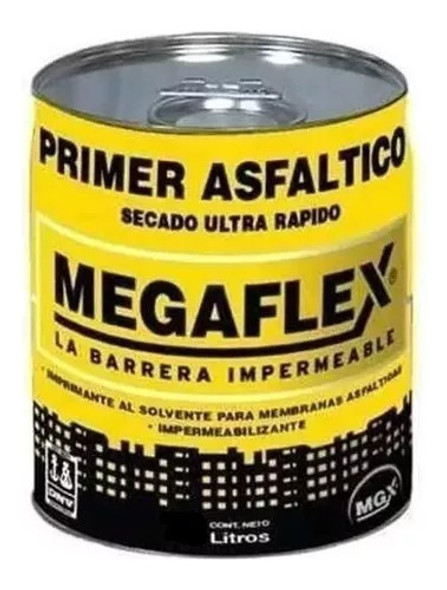 Pintura Asfáltica Megaflex X 4lts Secado Rápido Imprimacion 0