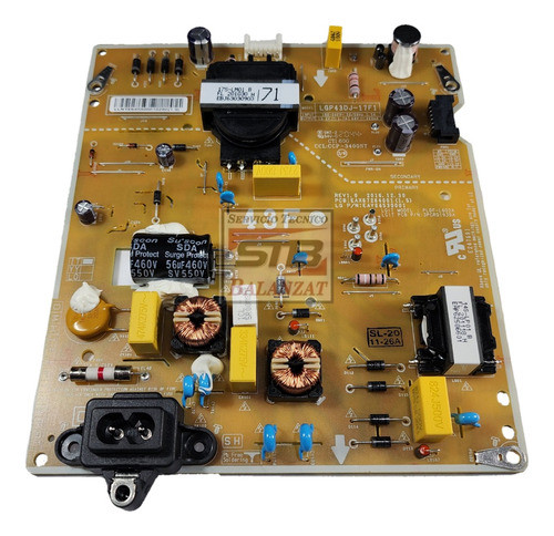 Placa Fuente LG 43lj5500 43lk5700psc Original Lgp43dj-17f1 1