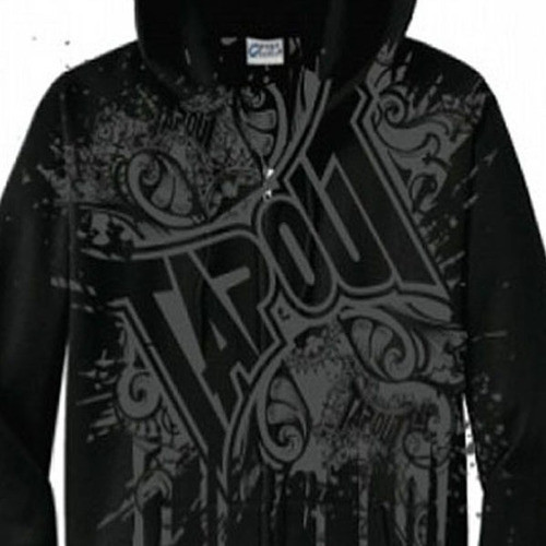 Campera/canguro Tapout Knocked Out Zipup Negro-talle M 1