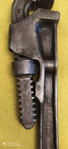Muy Antigua Llave Stilson Mini Bahco Sueca Rota Colección 1