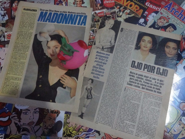 Madonna Clipping Madonnita Evita Años 90 0