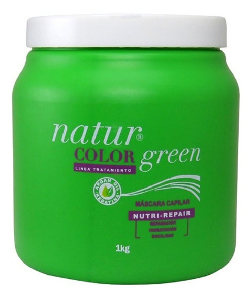 Mascara Capilar Natur Color Green Nutri Repair X 1kg 0