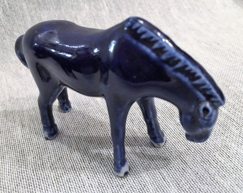 Par Caballos Porcelana Azul - La Casa De Honduras (6305) 1