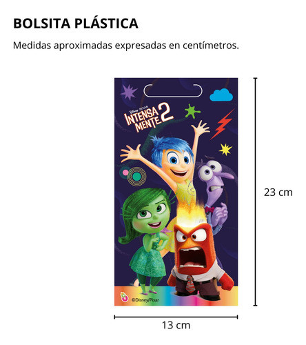 Bolsita Sorpresa Plastica Intensamente X 10 Disney Original 1