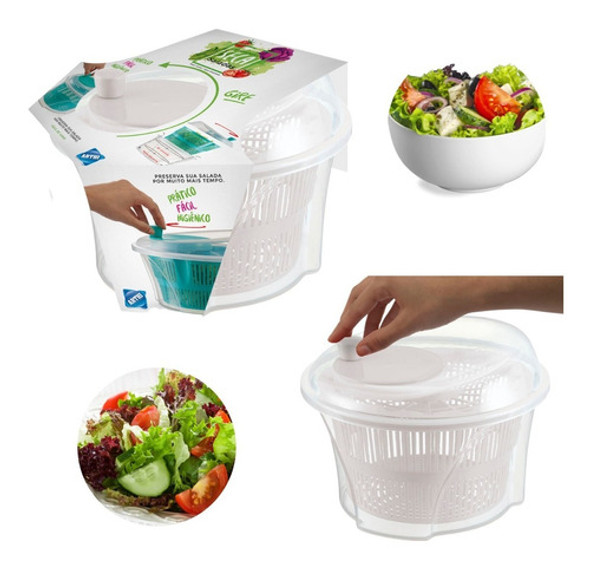 Seca Salada Legumes Centrifuga Grande 4,5l Branca Oferta 0 Seca Salada Legumes Centrifuga Grande 4,5l Branca Oferta 0