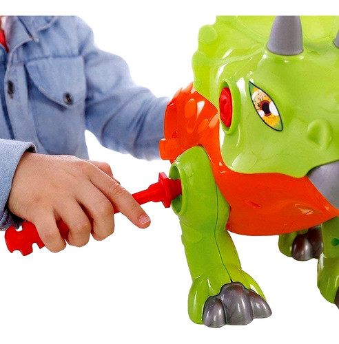 Brinquedo Didático Dinossauro De Montar Com Som - Maral 1