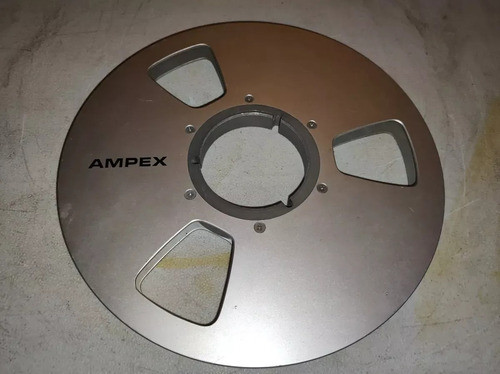 Carrete Cinta Metalico Vacio Ampex Excelente Reel 10 X 1 0