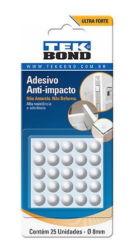 Adesivo Anti-impacto Bumper  8mm Com 25 Und Alta Aderencia 0