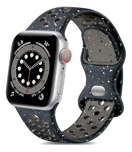 Correa Deportiva P/apple Watch 38-40-41mm Midnight Flame S/m 0