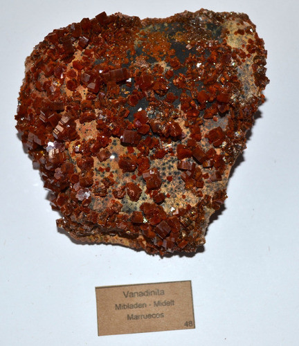 Pieza Vanadinita Marruecos 10 Cm Il Giardino Joyas Minerales 1