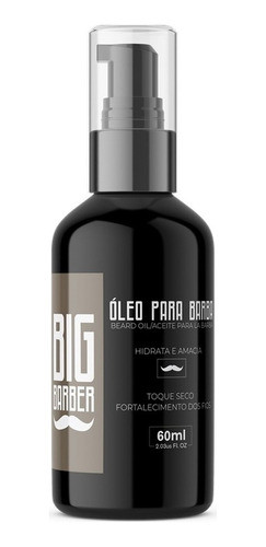 Óleo Para Barba Big Barber 60ml Jojoba Argan Atacado 12 Unid 1