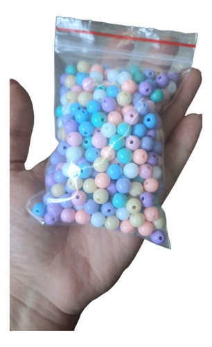 Bola Colorida  Leitosa Aprx 360 Miçangas Pulseira 8mm 100g 0