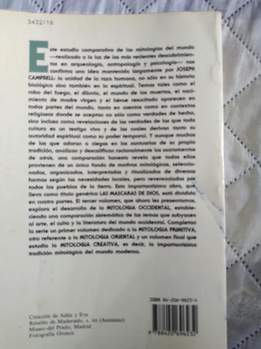 Las Máscaras De Dios: Mitología Occidental 1