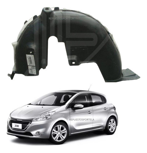 Guardaplast Trasero Derecho Original Peugeot 208 2013 2020 0