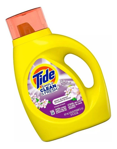 Tide Simply Jabon Fragancia Berry Blossom - 132 Lavados 1
