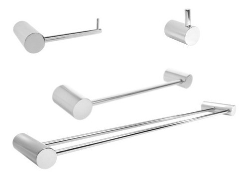 Kit  Acessórios Banheiro  Aço Inox 304 4pçs  Cód. Pa2000kit2 0