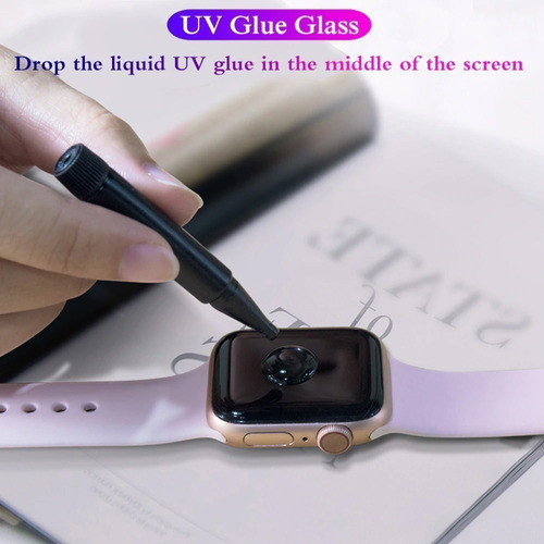 Vidrio Templado Curvo Uv Glass Para Apple Watch Serie 5 44mm 1