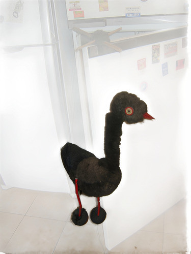 Muy Antiguo Titere Marioneta Es Un Pato Y Se Lo Hace Caminar 0