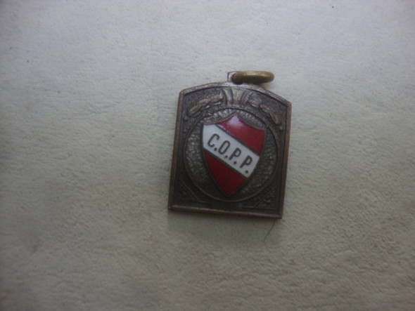 Antigua Medalla Escudo Enlozado Bodas De Plata 1919-1944 0 Antigua Medalla Escudo Enlozado Bodas De Plata 1919-1944 0