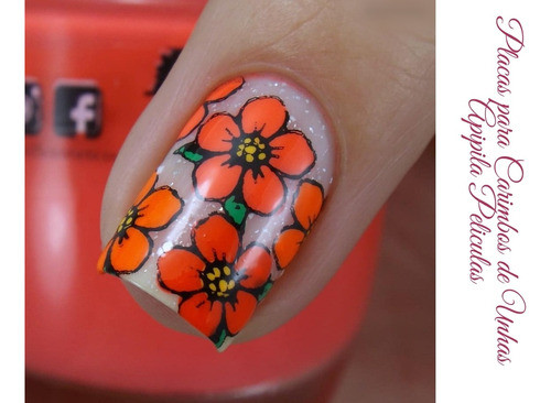 Placae Para Carimbo  De Decoração De Unhas Peliculas Q 1