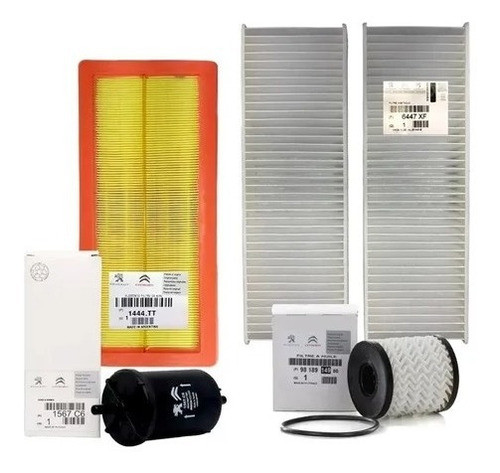 Kit 4 Filtros Completo Peugeot 3008 - Thp Original 0