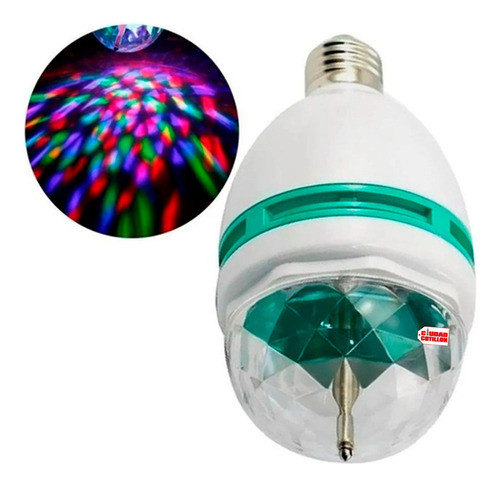 Lampara Luz Multicolor Led Efecto Luminoso Bombilla - Cc 0