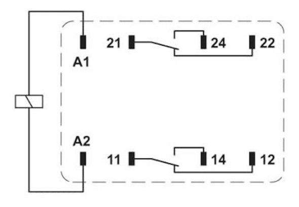 Relé Inv 2x10a Rel-ir/l-24ac/2x21 2834054 Phoenix Contact 1
